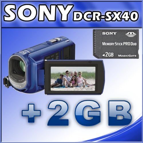 Sony DCRSX40/L PalmSized camcorder with 60X Optical Zoom