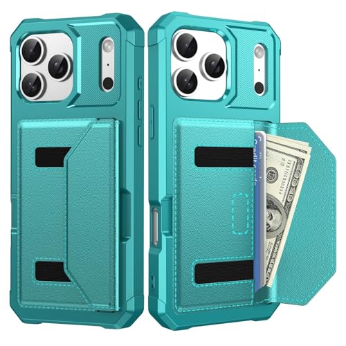 Étui iPhone 17 vert silicone résistant aux chocs cuir magnétique coque arrière protection intégrale
