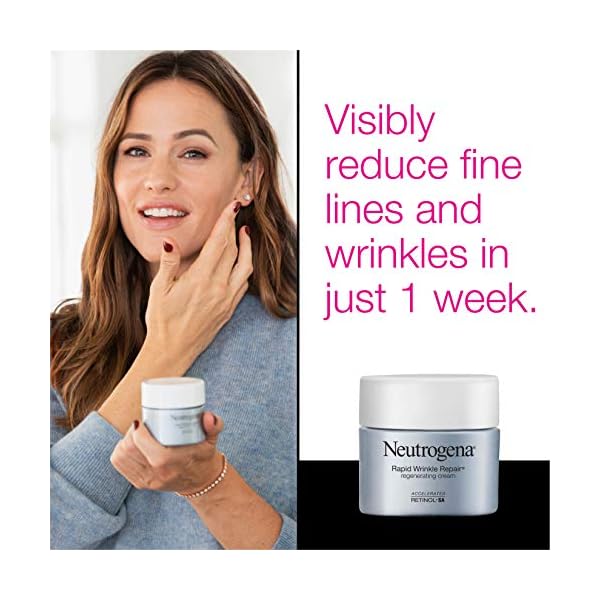 Neutrogena-Rapid-Wrinkle-Repair-Retinol-Regenerating-Anti-Aging-Face-Cream-Hyaluronic-Acid-Anti-Wrinkle-Retinol-Moisturizer-Neck-Cream-with-Hyaluronic-Acid-Retinol-17-oz Neutrogena Retinol Face Moisturizer, Rapid Wrinkle Repair, Daily Anti-Aging Face Cream with Retinol & Hyaluronic Acid to Fight Fine Lines, Wrinkles, & Dark Spots, 1.7 oz