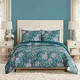 Vera Bradley Peacock Garden 3-Piece Quilt Set, King