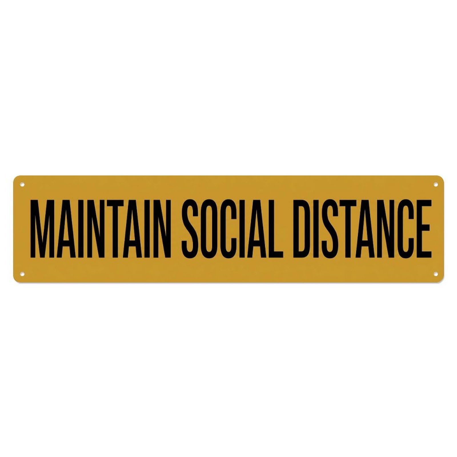 Social Distance Spacing Required Metal Tin Sign