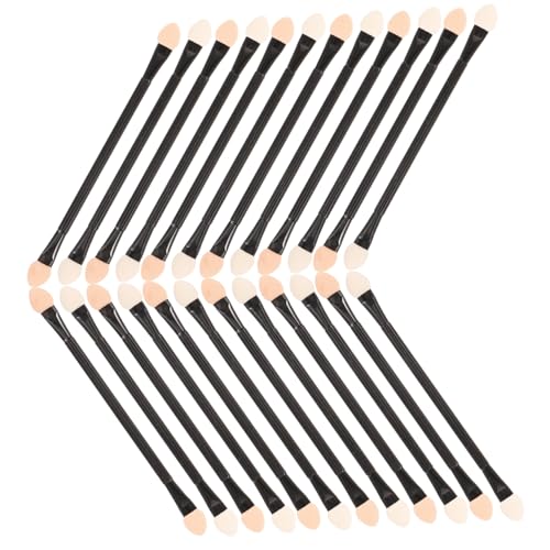 ノーブランド品 30個 使い捨てアイシャドウスティック 化粧アプリケーター リングクリーナー 影 make up brush sponge メイクアップ アイシャドウ ブラシ アイシャドウブラシ