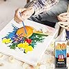 AROIC Acrylic Paint Brush Set, 15 pcs Nylon Hair Paint Brushes for All Purpose Oil Watercolor Face Body Rock Painting Artist, Small Painting Brush Kits for Kids Adult Drawing #5