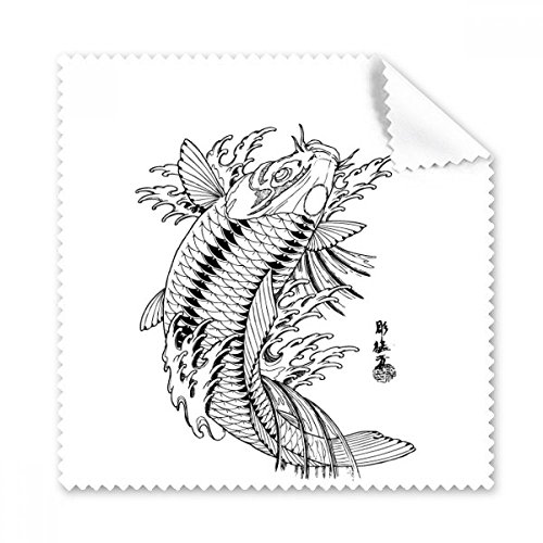 Cadeau tissu de nettoyage poissons pour amateurs de natation et de lunettes propres