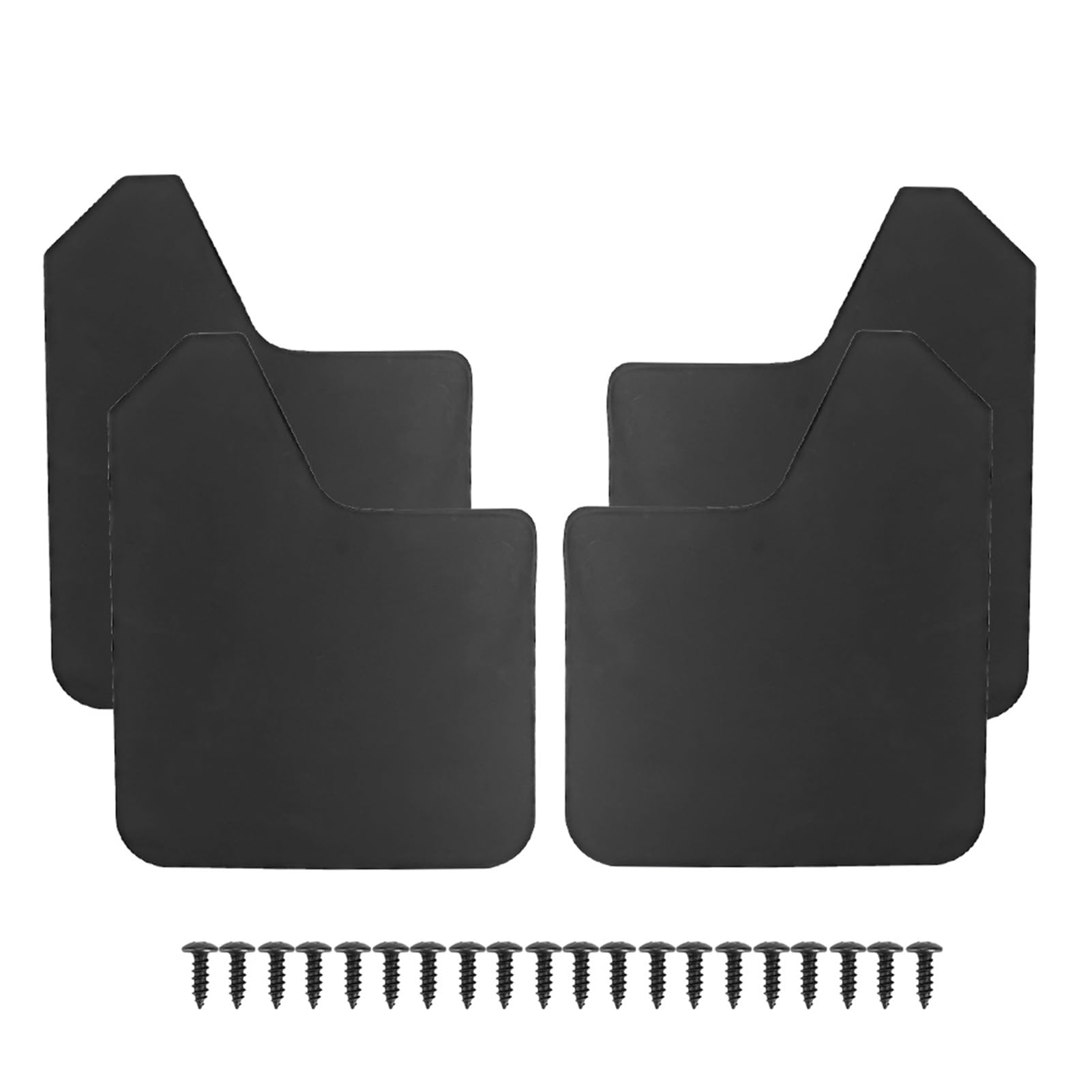 Parafanghi universali per auto - 4 pezzi parafanghi parafango, Focus, MF12-BAS BLK nero