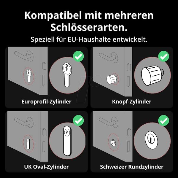 SwitchBot Smart Lock Pro elektroniczny zamek do drzwi, czarny