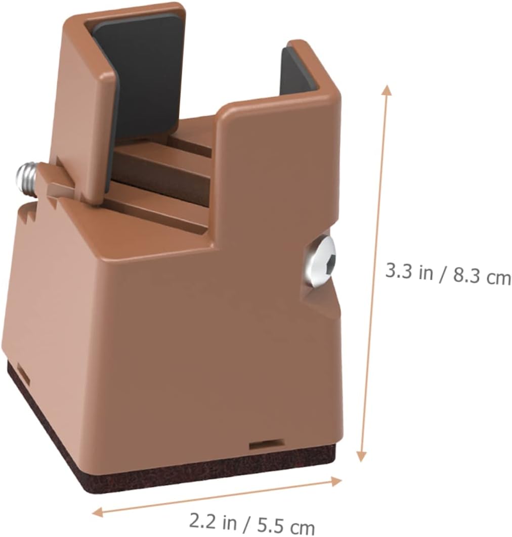 Mobestech Adjustable Bed Risers 5cm Height 2pcs Heavy-Duty Furniture Risers for Desk Legs Couch and Bed Frames for Storage and Comfort