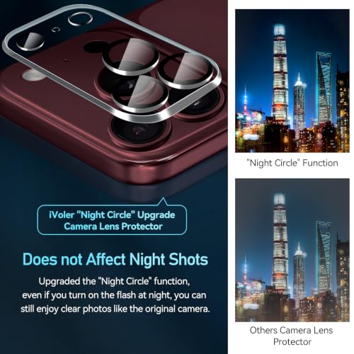 ivoler 4-Pack Camera Lens Protector for iPhone 18 Pro 6.3" 2026 - image 5