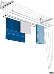 Varal Maxeb Master Aço Individual De Teto ou Parede 1,5M