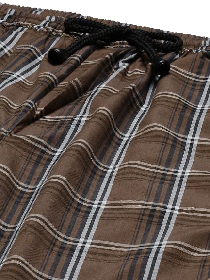 Image of SOJANYA (Since 1958 Men's Cotton Checked Nightsuit Set