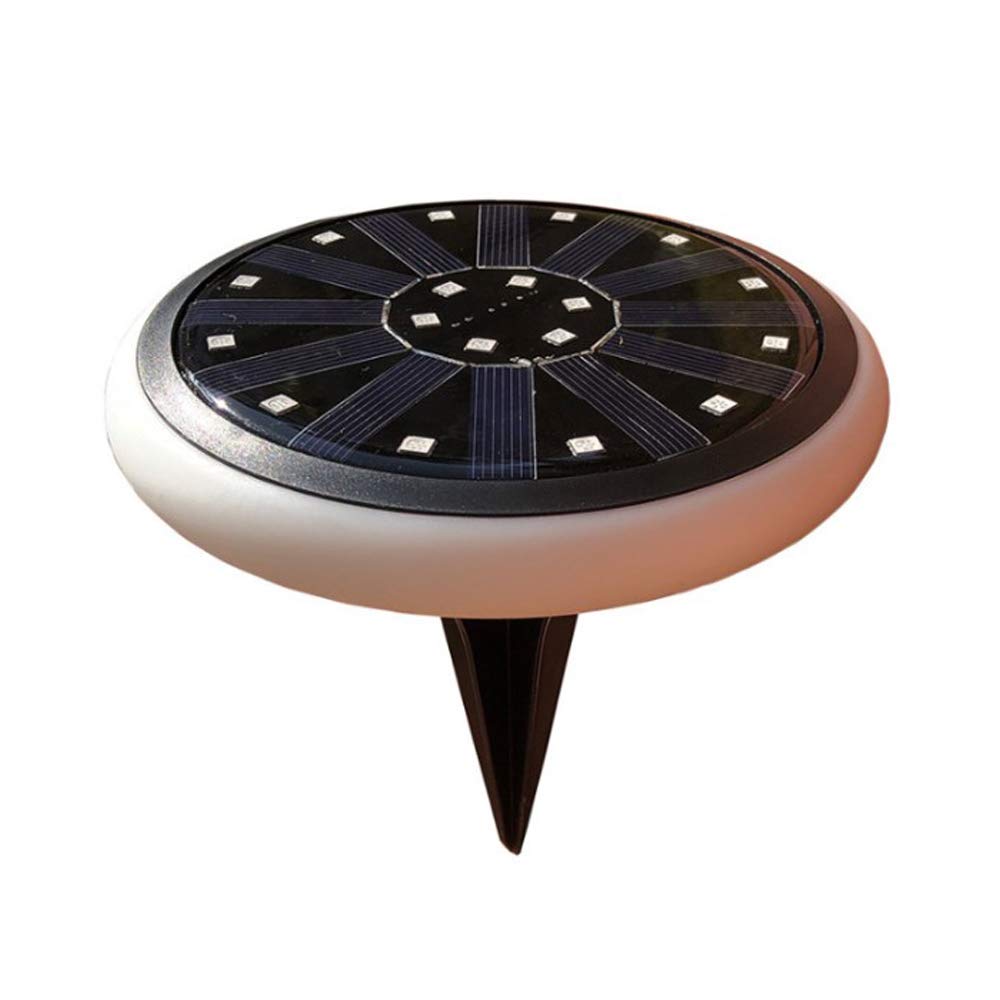 Aolyty Solar LED Ground Light Outdoor Solar Powered Light Control Multicolor Mode Red Green Blue RGB Colorful Solar Lamps for Lawn Yard Garden