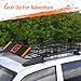 Euker 64 x 39 x 6 Inch Roof Rack Cargo Carrier, 200LB Heavy Duty Universal Roof Rack Basket, Car Top Luggage Holder Carrier Basket for Cars & SUVs, Truck or RV Camping Storage Steel Construction