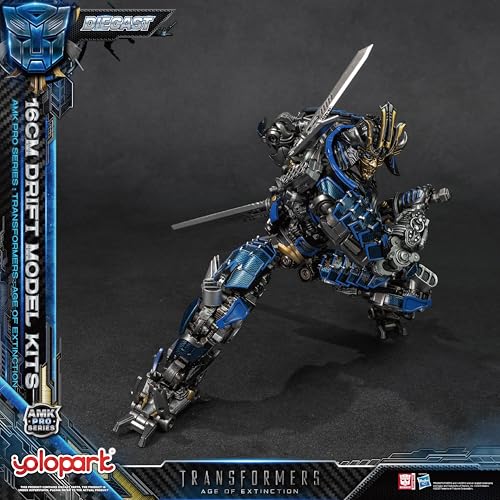 Image of YOLOPARK Transformers Toys Age of Extinction Drift Action Figure,AMK PRO Series 6.3 Inch Highly Articulated Transformers Model Kit for Ages 15 and Up,No Converting