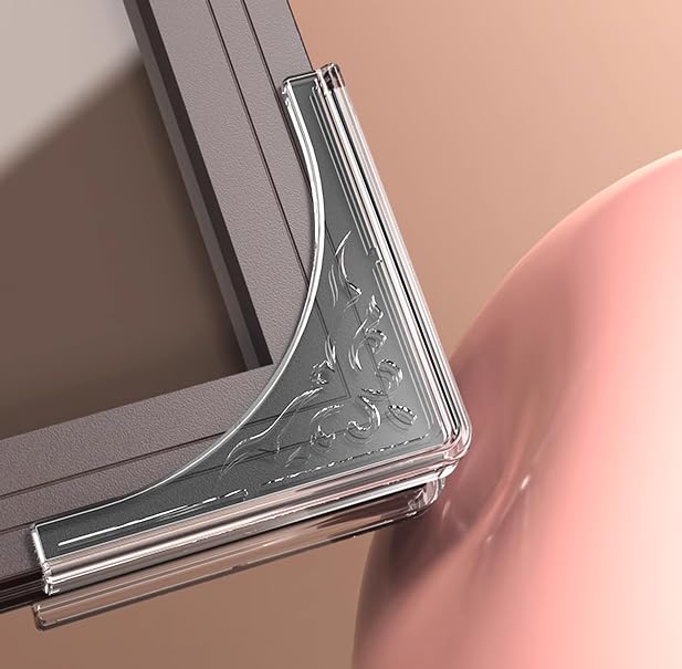 4 Pcs Safety Soft Corner Protectors Guards,Table Corner Protectors Proof Corners and Edge Protectors for Furniture Bookcases Drawers (Transparent)