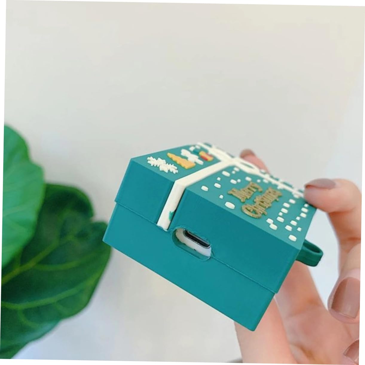 DOITOOL 3piezas Carcasa Navideña para Auriculares Inalámbricos Funda De Compatible con Protección contra Golpes y Arañazos Incluye Mosquetón Compacto y Ligero