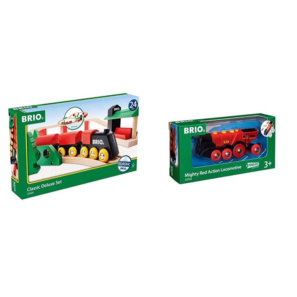 Buy Brio World Classic Deluxe Railway Set 25 Piece Wood Train Set