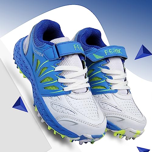 Image of FEROC Flower Rubber Sole Kids Cricket Shoes