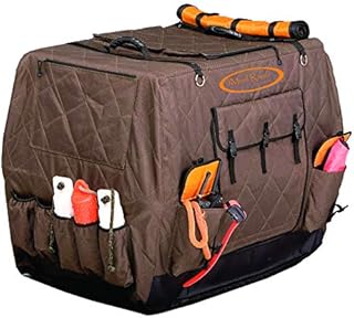 Mud River Dixie Kennel Cover, Brown, Large Standard, Large (36″ x 26″ x 26″)