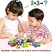 Alphabet Number Puzzle, Supkiir Wooden Pattern Learning Letters for Kids, Colorful ABC&123 Chunky Blocks Educational Toys for Boys and Girls