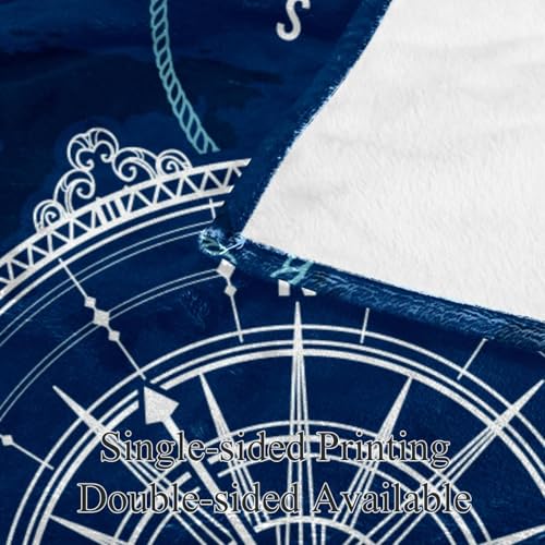 Couverture douce boussole aux finitions soignées pour divan et lit - 4