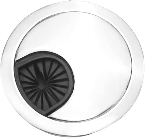 Miniatura 34 de MroMax Ojales de escritorio de aleación de zinc de 3.07 pulgadas, cubierta de agujero para cable, ojales de escritorio, organizador de cables para