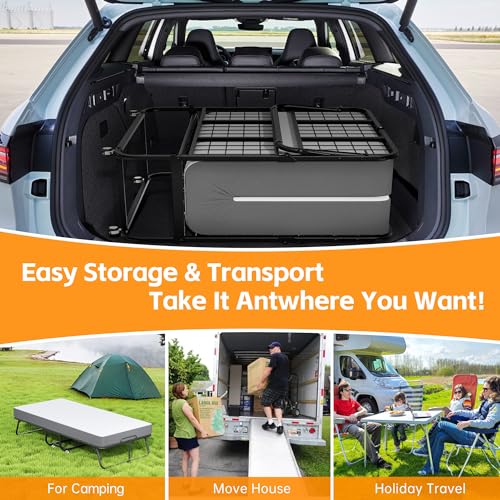 Bonusall Folding Bed With Mattress,Space-Saving Sturdy Metal Frame,Twin Bed For Adults,5 Inch Thick thumb #7