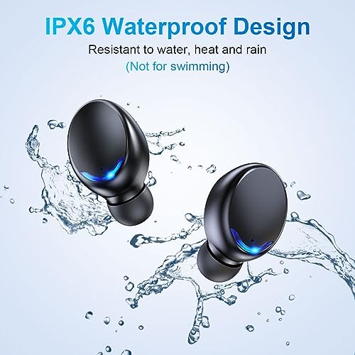 Image of BMHOLU Wireless Earbuds with Large Charging Case and Phone Charging Function, IPX5 Waterproof, Hi-Fi Stereo Sound, Touch Control, for iOS /Android