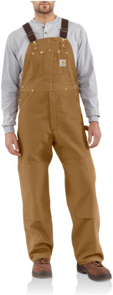 Carhartt Men's Duck Bib Overalls Unlined