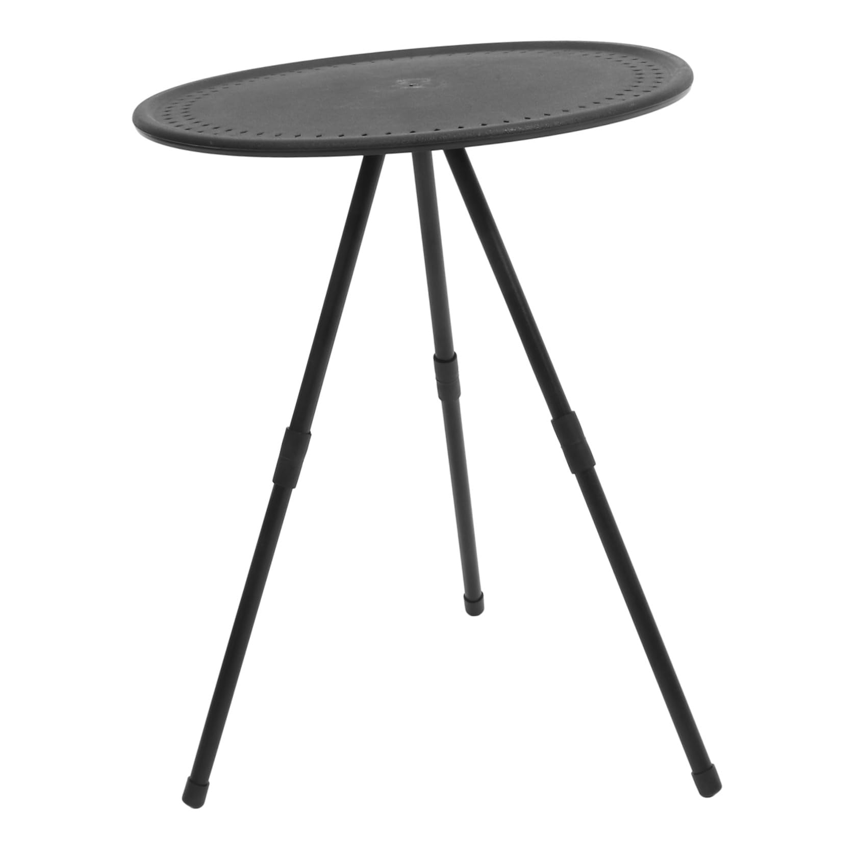 Table de camping pliable ronde en acier carbone réglable pour randonnée stable