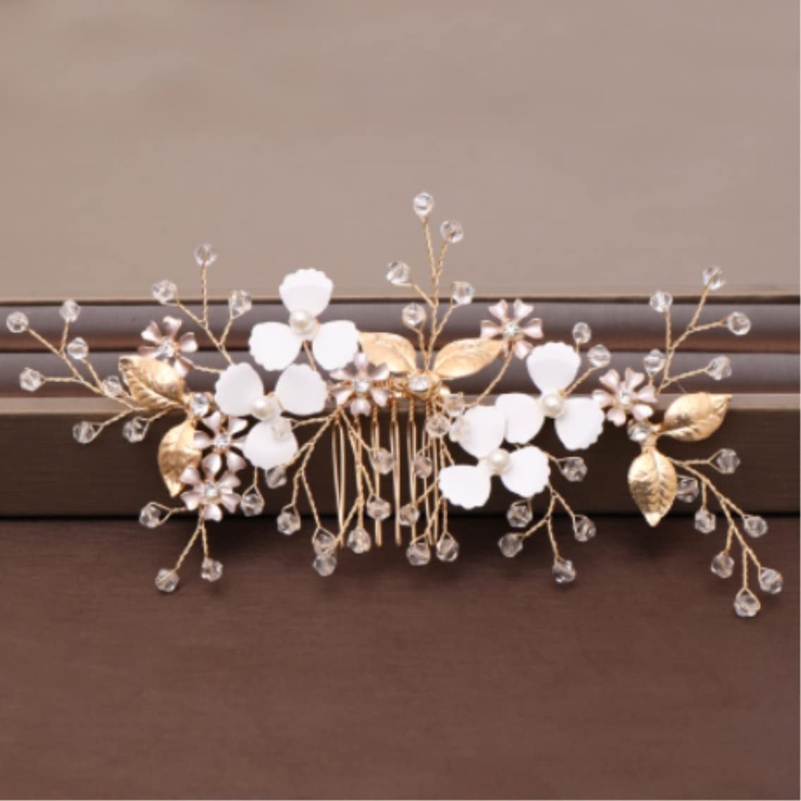 Grzebienie Boczne Grzebień do Włosów Wesele Kryształowe grzebienie do włosów Rhinestone perłowy grzebień do włosów dla panny młodej biżuteria do włosów ślubne akcesoria do włosów dla panny młodej