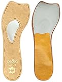 Pedag 121 Lady 3/4 Ultra Thin Leather Self Adhesive Insole for All Heels, Tan, Women's 9