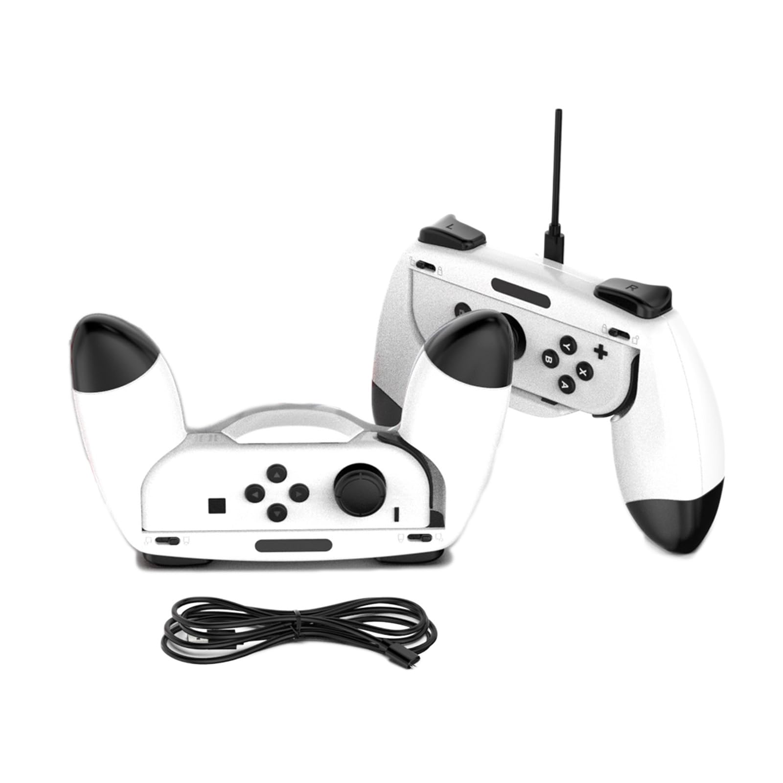 Switch本体有機EL Joy-Conホワイト各種ケース付きコントローラ二個