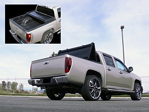 Hs Power Tri-Fold Soft Tonneau Cover Lincoln Mark Lt Styleside 6.5' Bed Compatible With 04-14 F150/05-08 #TOP9