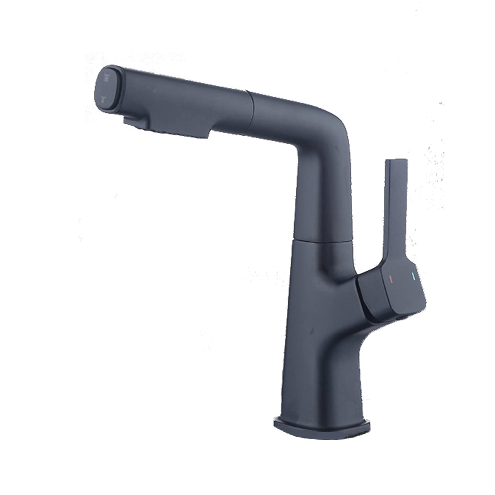 Nvsfzgiyg Nero Sink Faucet With Pull Down Sprayer Liftable, Mixer Tap For Hot And Cold Water Dual Mode, Single Handle, Multi-Function, Retractable Hole Basin,Black(Nero)