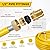 CSST Gas Line, 70 Ft 1/2" Natural Gas Hose Flexible, 1/2 Inch Corrugated Stainless Steel Tubing Hose, Propane Hose Conversion Kit Grill Hose with 2 Male Adapter Fittings