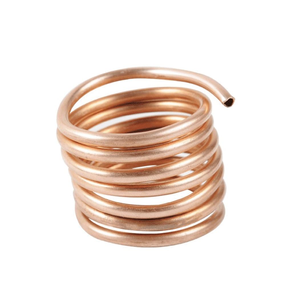 Copper Round Tube, Copper Tube Coil 1M 99.9% T2 for HVAC Refrigeration Multiple Sizes(12.7mm x 0.7mm)