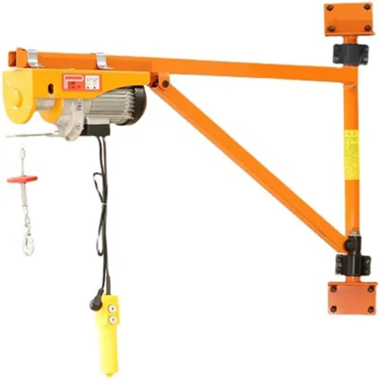 Verricello elettrico Paranco elettrico Piccola gru 200KG macchina di sollevamento Staffa fissaggio a parete da interni multifunzionale per uso domestico Paranco Elettrico da Puleggia