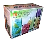 16 Piece Stacking Acrylic Tumbler Set - Assorted Colors