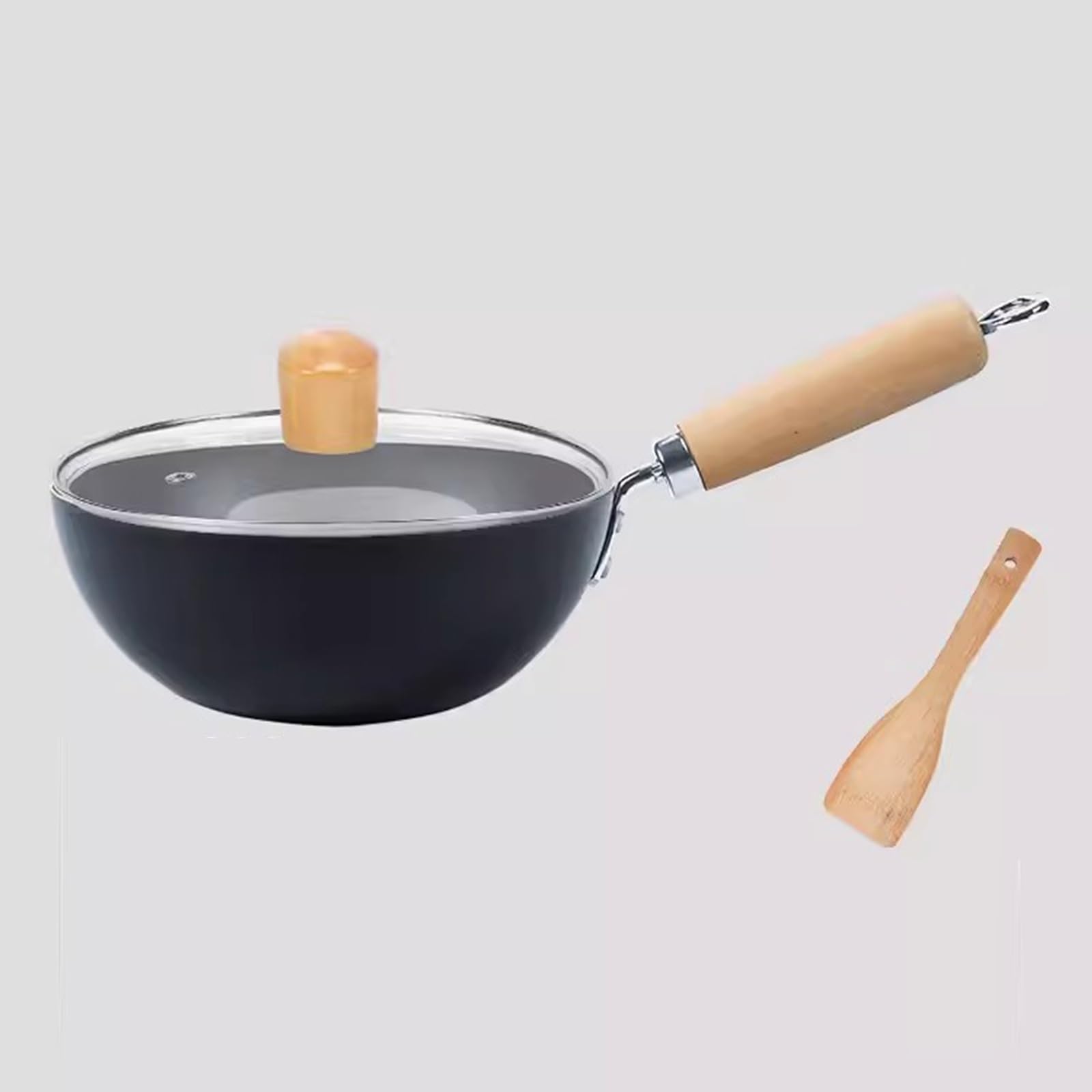Sartén Antiadherente, Sartén Saludable para Huevos, Sartén Antiadherente para Tortillas, Sartén con Tapa, Sartén Antiadherente para Estufas Eléctricas De Inducción Y De Gas.