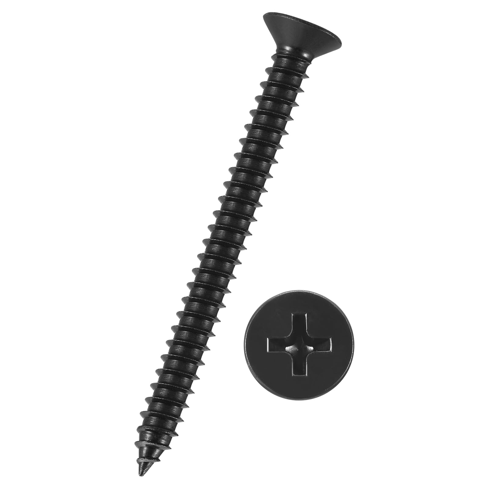 Kozelo 50pcs Phillips Flat Head Wood Screws