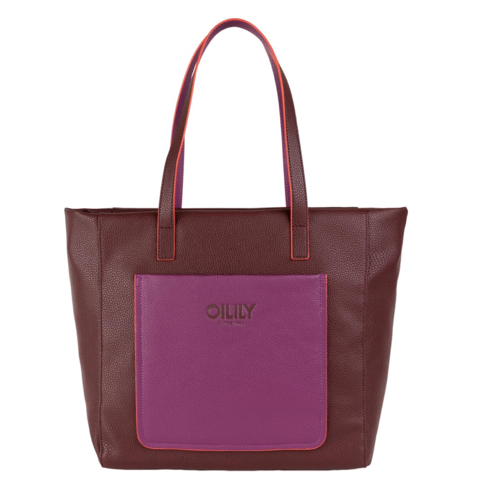 Oilily sac shopper Steffi bordeaux pour le bureau et les sorties