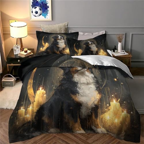 Parure de lit dragon barbu 3D housse de couette microfibre 220x240 - 6