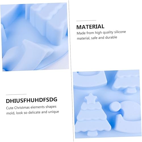 Miniatura 5 de 6 Navidad reutilizable muñeco de nieve de silicona elemento de vacaciones pastel de chocolate árbol de Navidad pan de Navidad hornear accesorios de