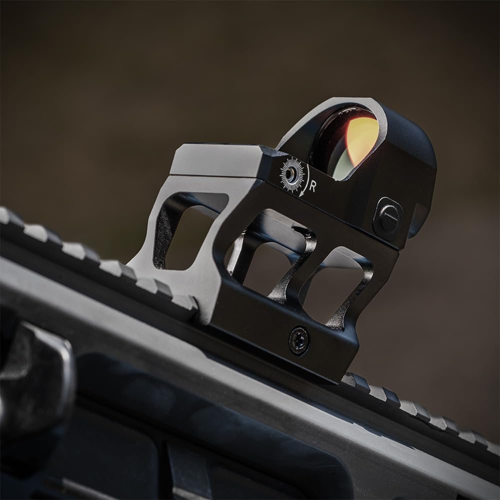 GRITR 3.0 MOA Single Handgun Red Dot Reticle Reflex Sight - Shotgun Red Dot w/Protective Cover, Torx Screws & Wrench, Cleaning Cloth - Parallax Free Aluminum Red Dot Sight for Rifle