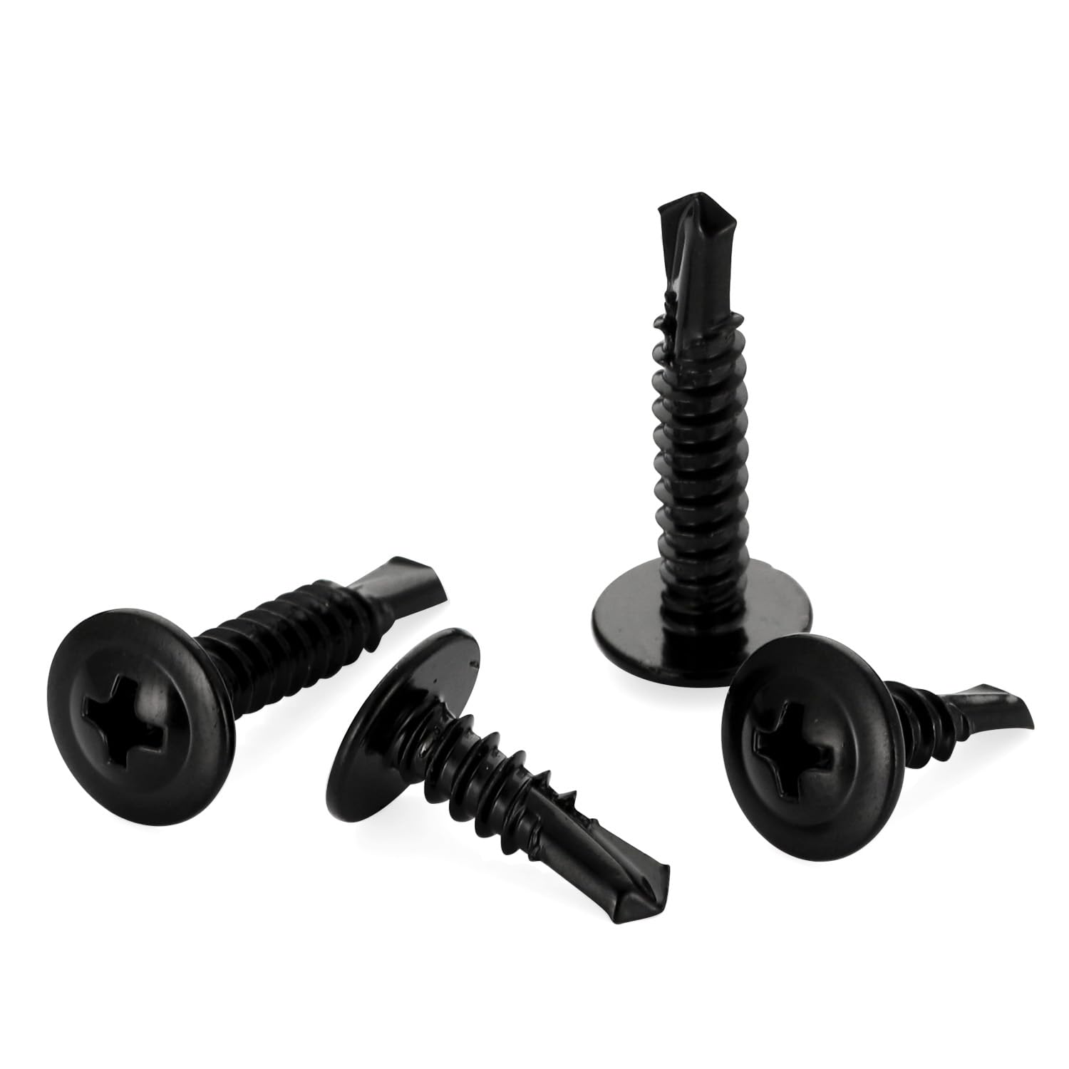 10-16 x 3/4 Drilit Self-Drilling Screws, 5/16 Hex Washer Head with Serrations, #3 Point, Case