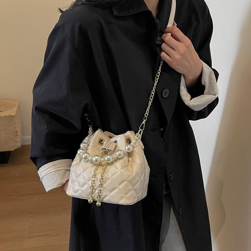 Quilted Crossbody Bag, Genuine Leather Evening Shoulder Bag and Purse for Women, Gift Box - Image 3