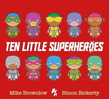 Paperback Ten Little Superheroes Book