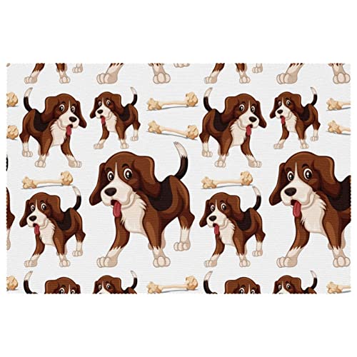 Set de table chien Beagle antidérapant et résistant à la chaleur x6 - 2