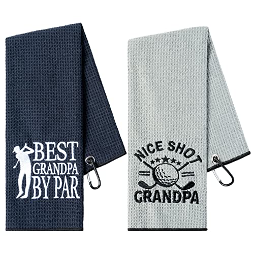 R HORSE 2Pcs Funny Golf Towel for Grandpa