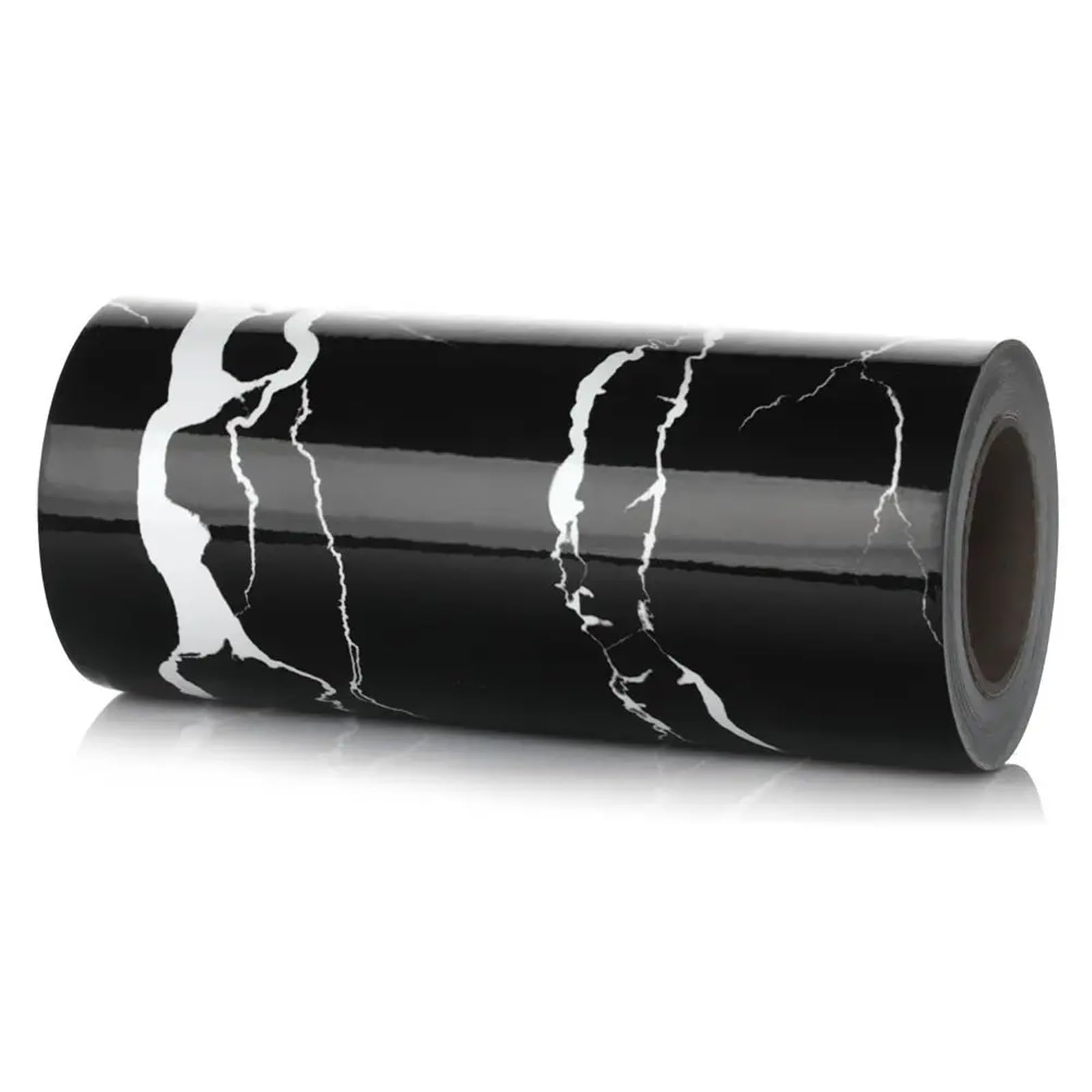 Lckkjhg Black-White-12Cm- 5M Wallpaper Borders Self Adhesive Pvc Home Decor Skirting Line Waterproof Self-Adhesive Baseboard Waist Wallpaper Wall Border Stickers Marble(Black-White-12Cm- 5M)